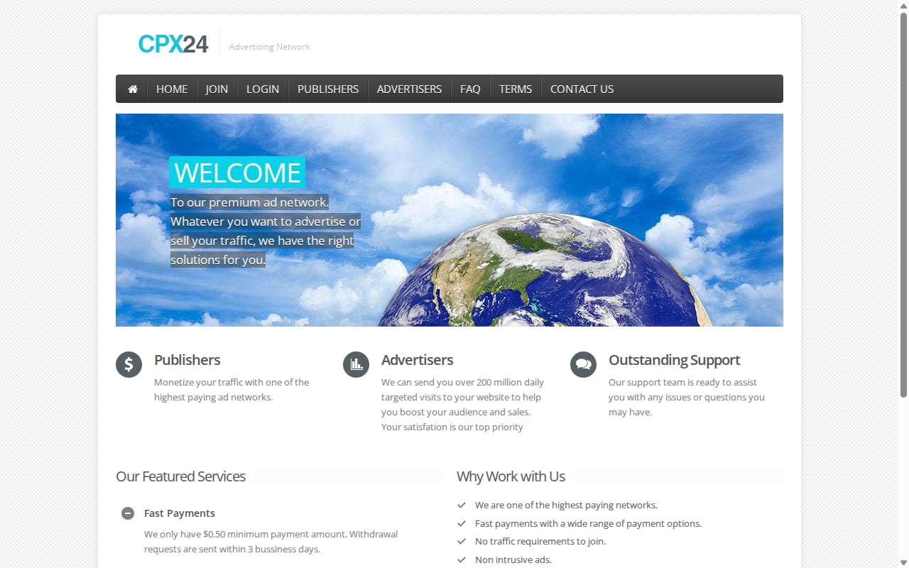 CPX24 website screenshot
