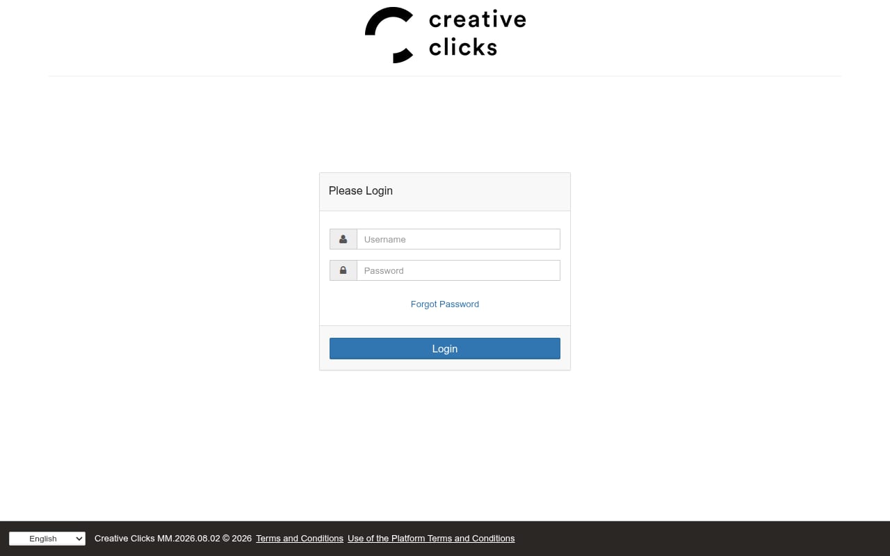 Creative Clicks website screenshot
