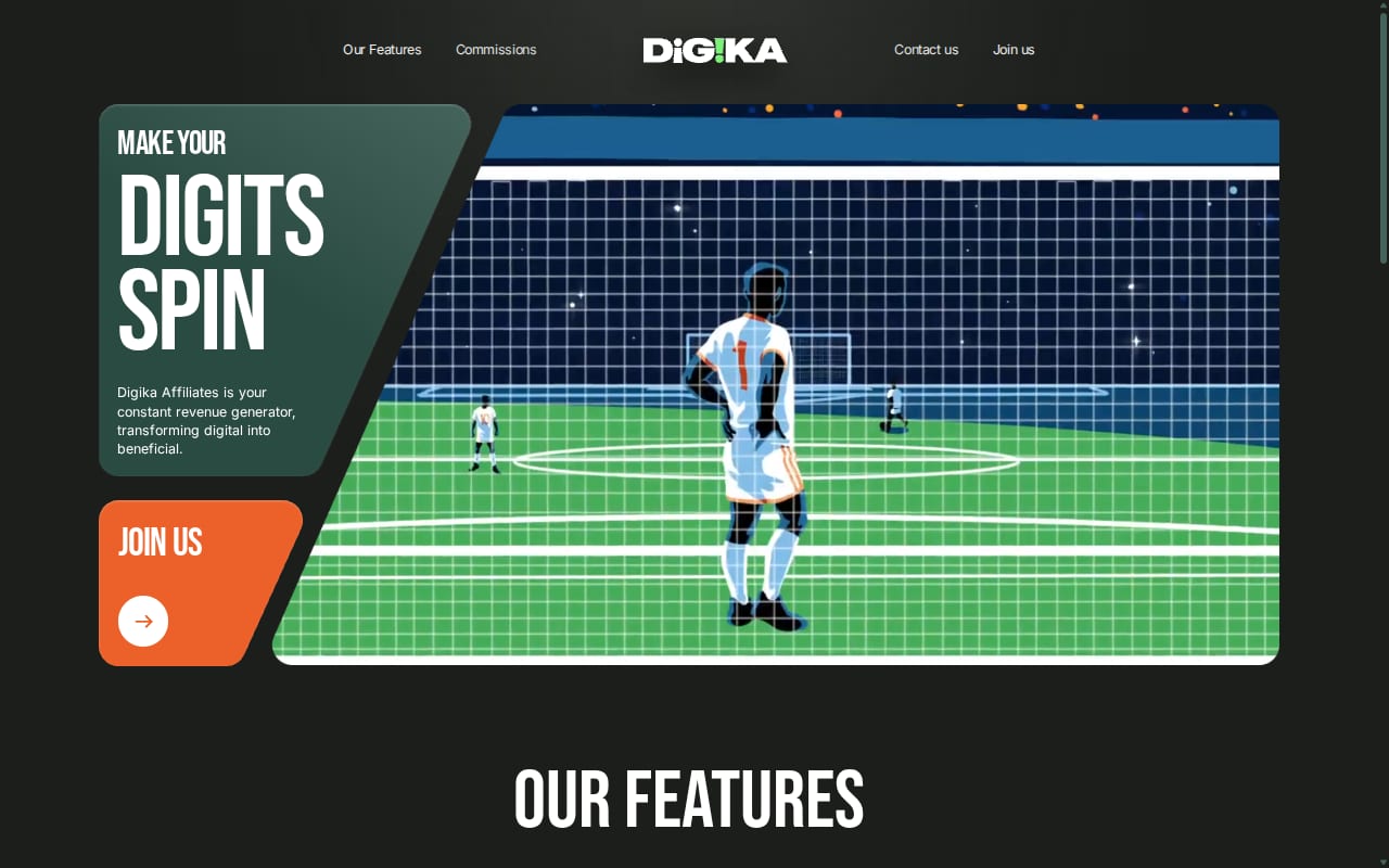 Digika Affiliates website screenshot