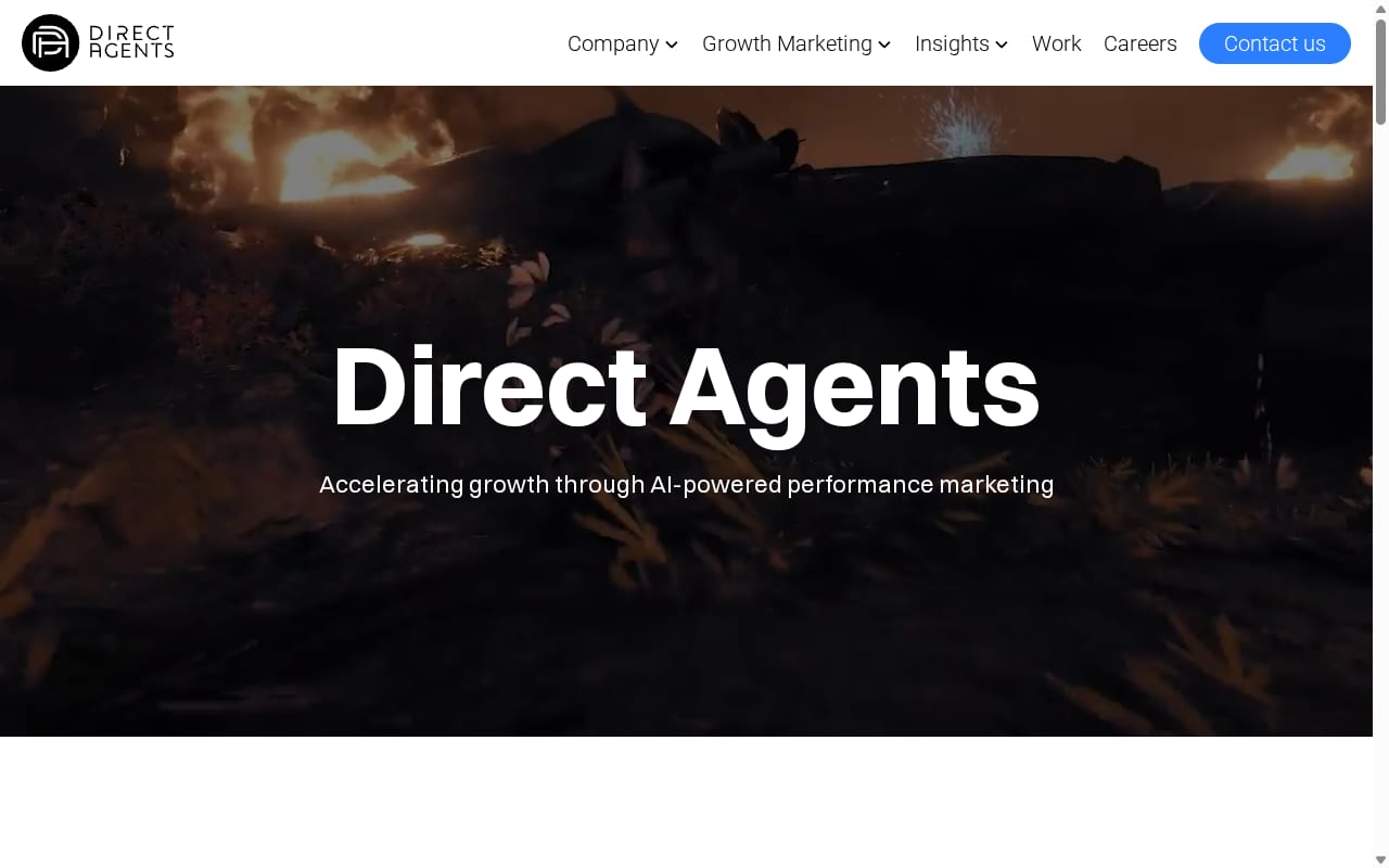 Direct Agents 網站截圖