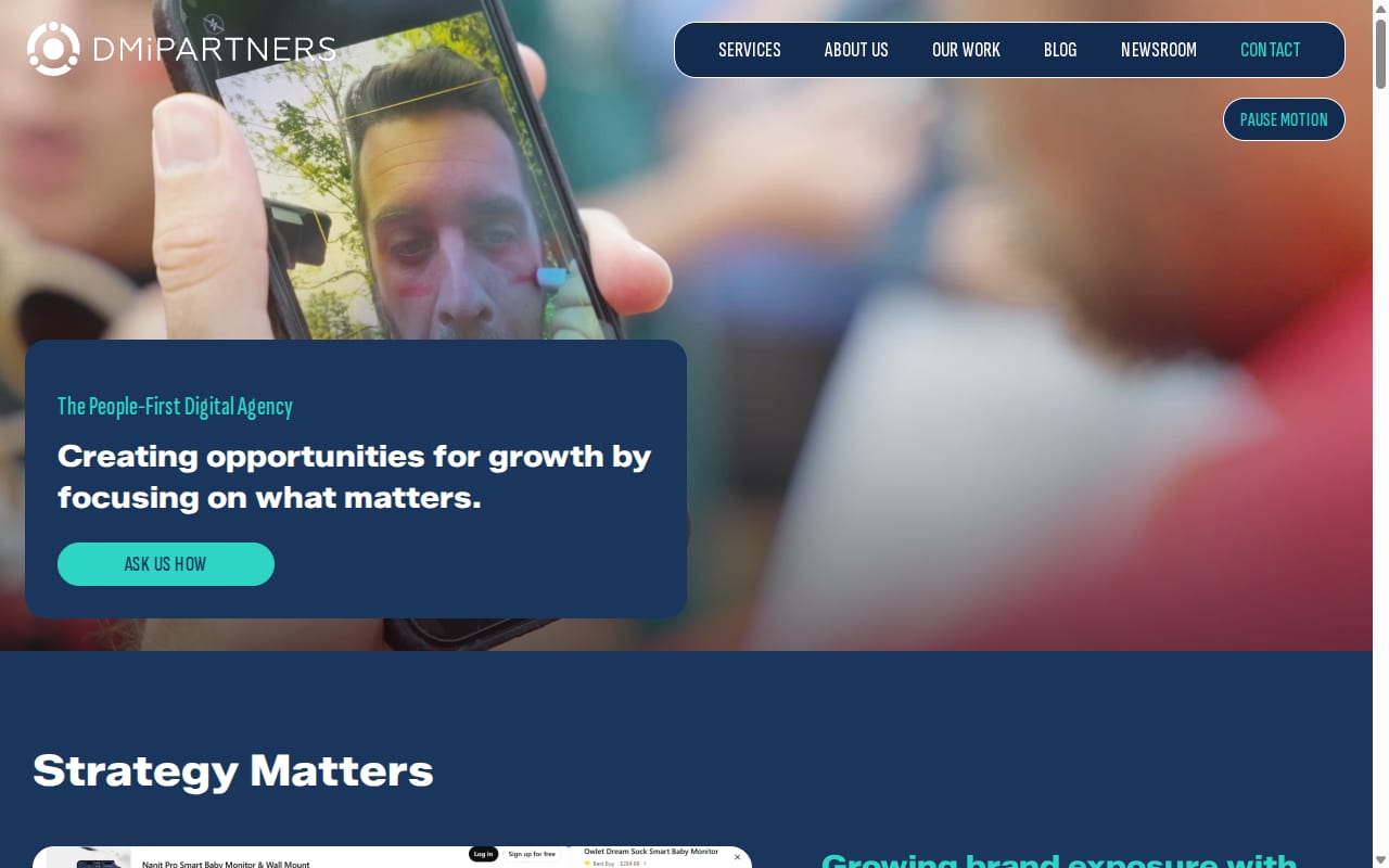 DMi Partners 網站截圖