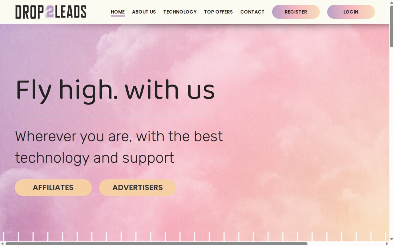 Drop2Leads website screenshot
