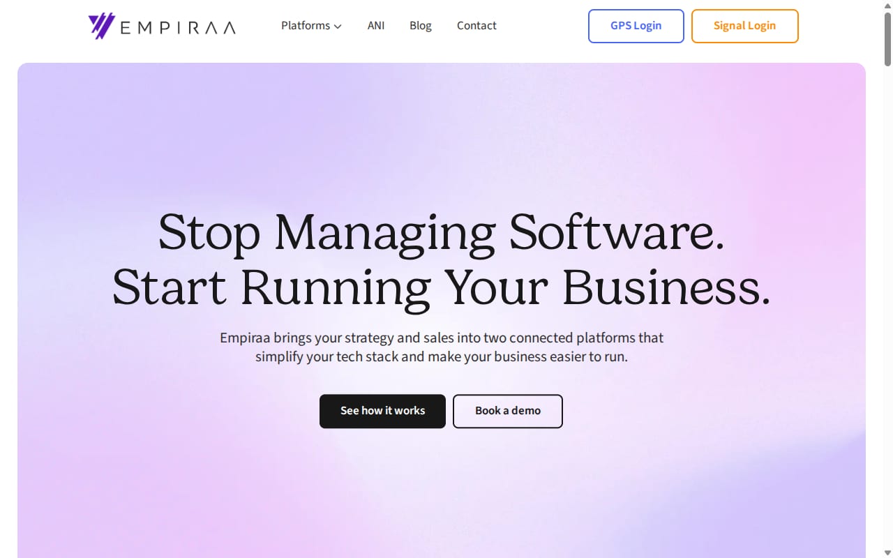 Empiraa Affiliate Program 網站截圖