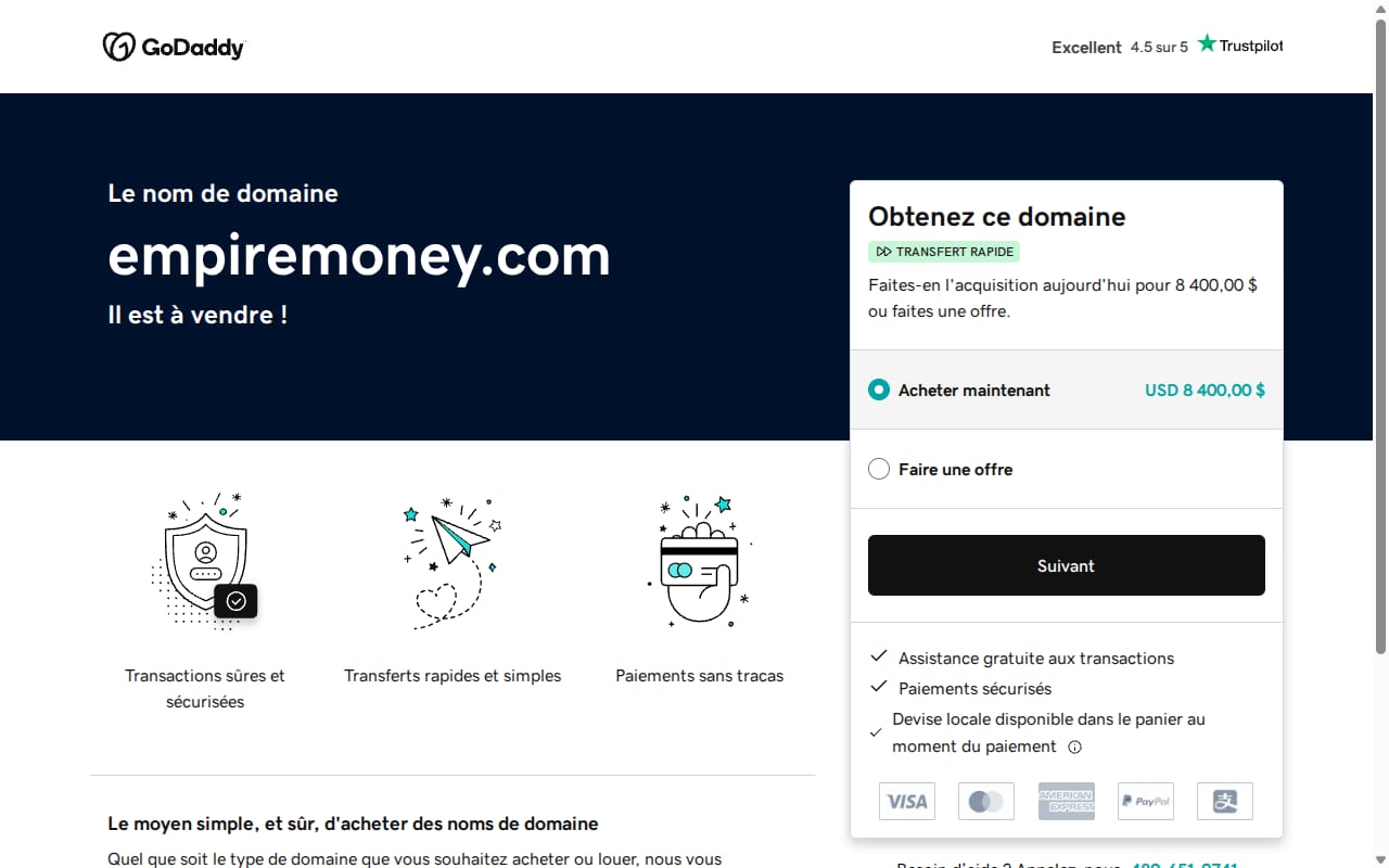 EmpireMoney website screenshot