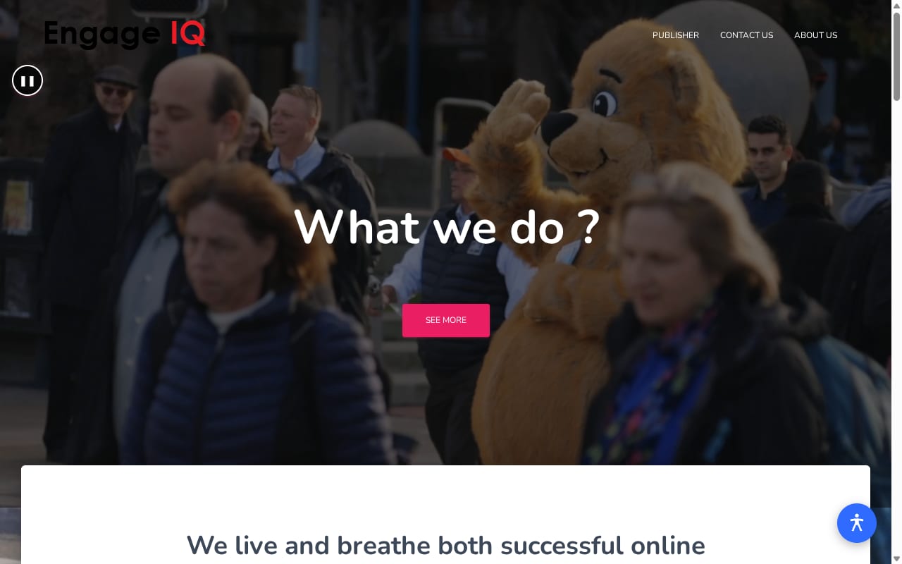 EngageIQ website screenshot