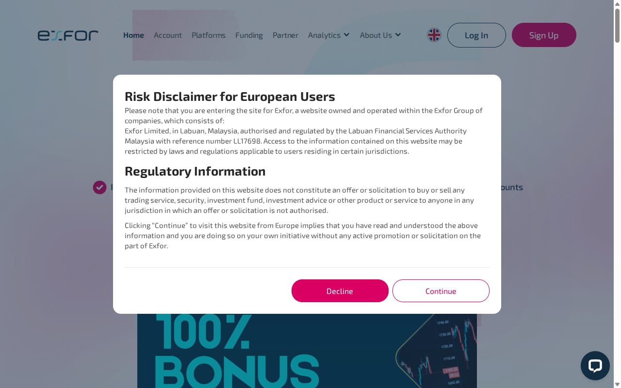 Exfor Partners website screenshot