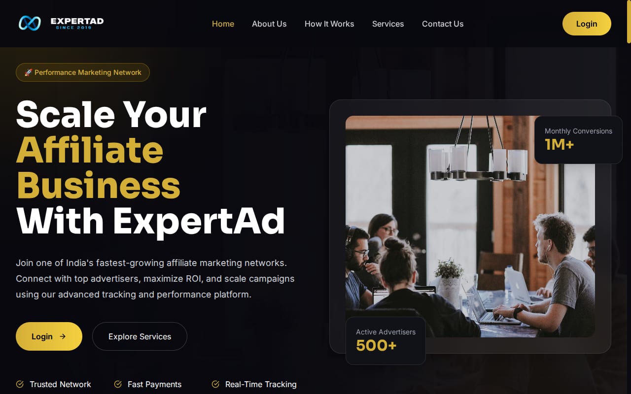 ExpertAd 網站截圖