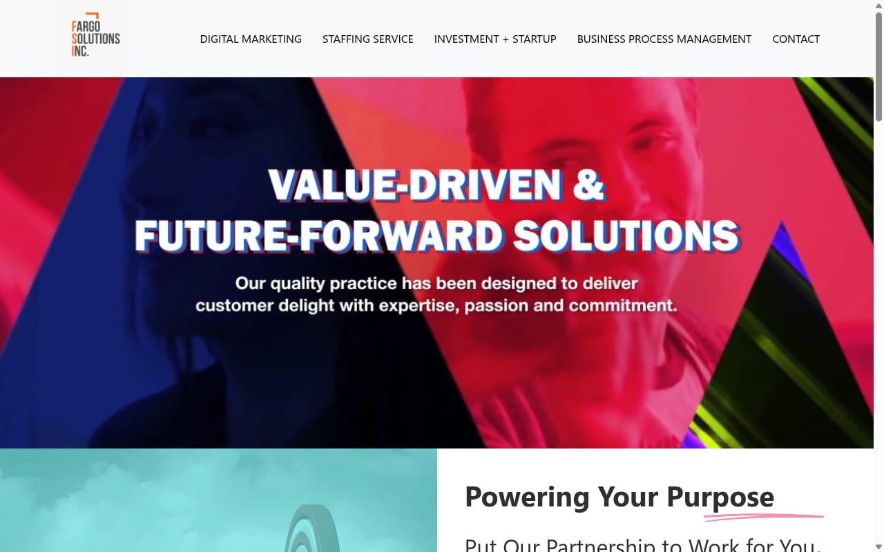 Fargo Solutions website screenshot