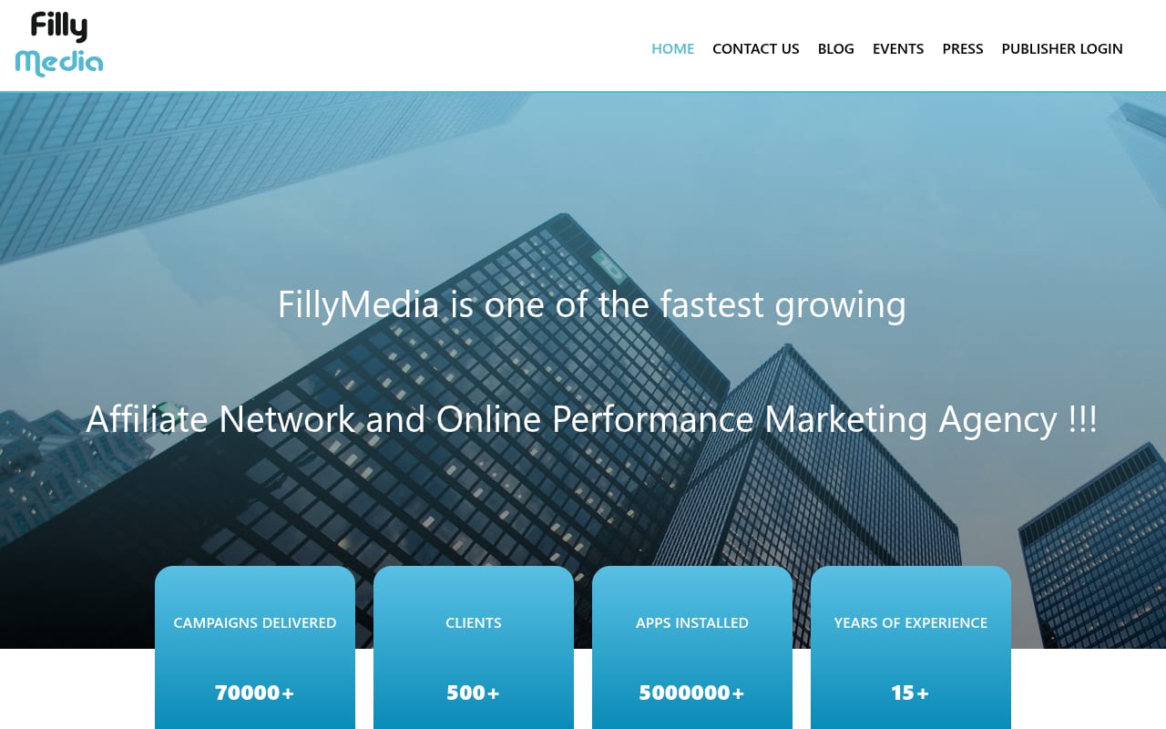 FillyMedia website screenshot