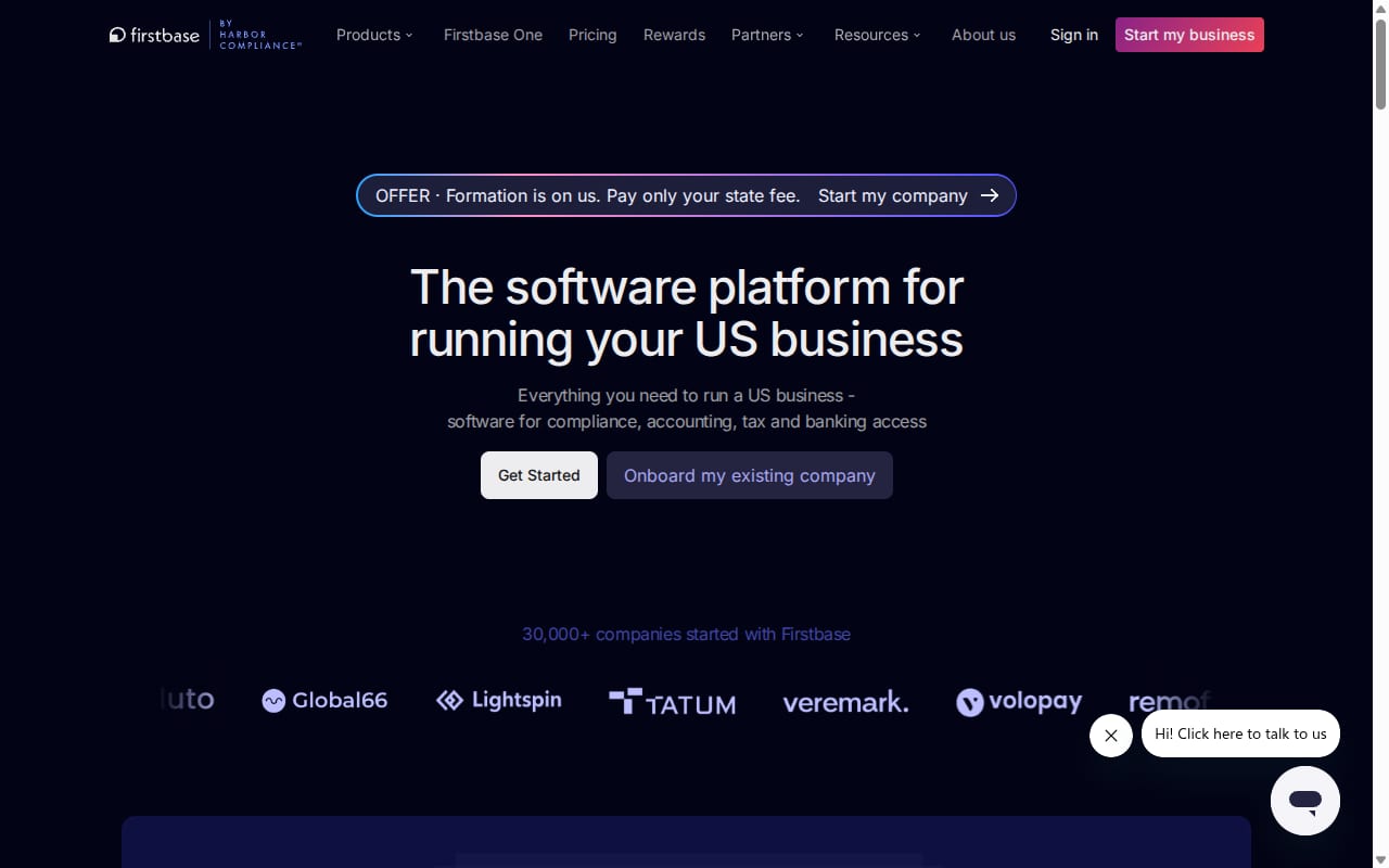 Firstbase Partners website screenshot