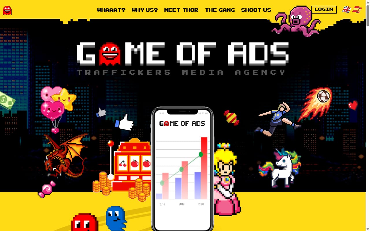 Game of Ads website screenshot