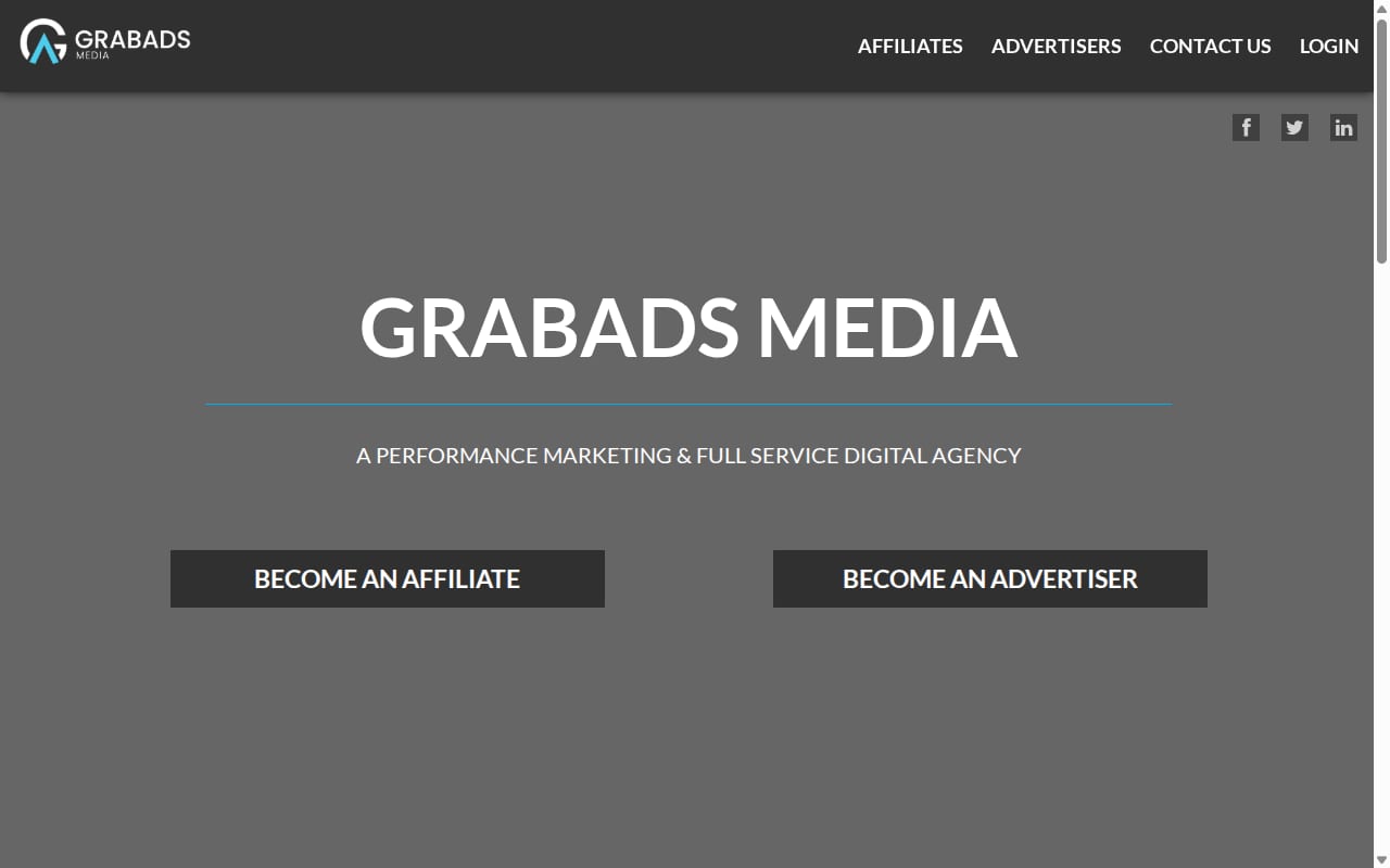 Grabads Media Group website screenshot