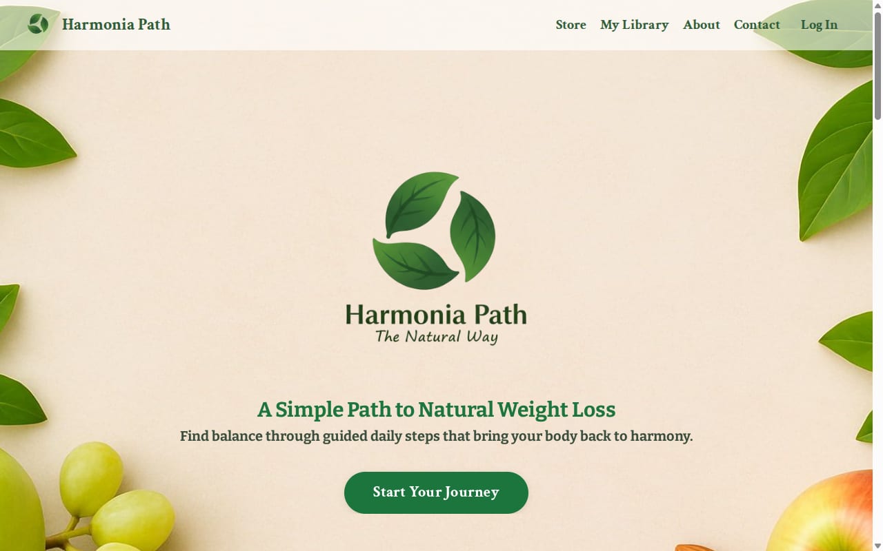 Harmonia Path Affiliate Program website screenshot