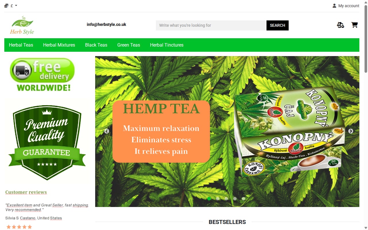Herb Style Affiliate Program 網站截圖