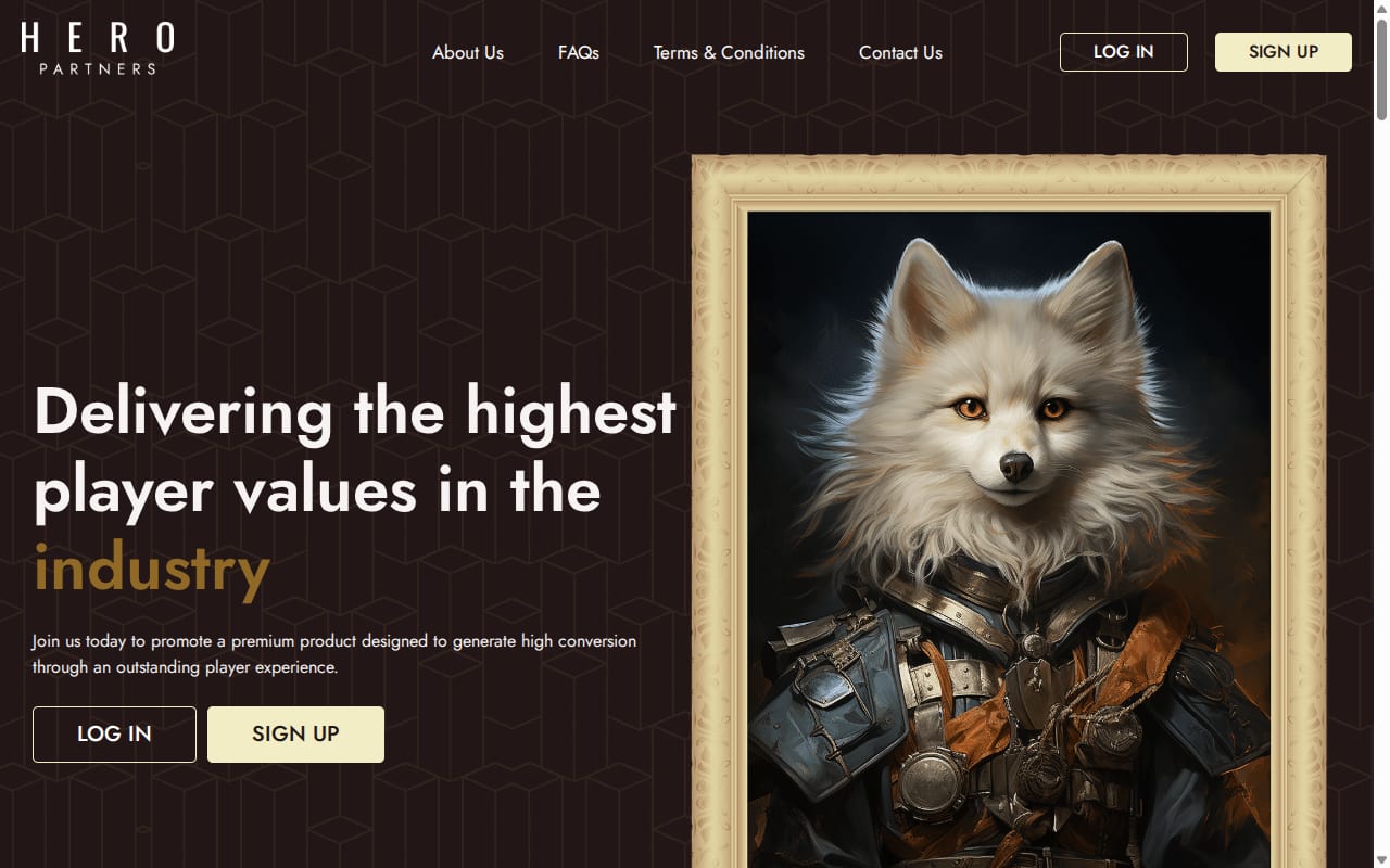 Hero Partners website screenshot