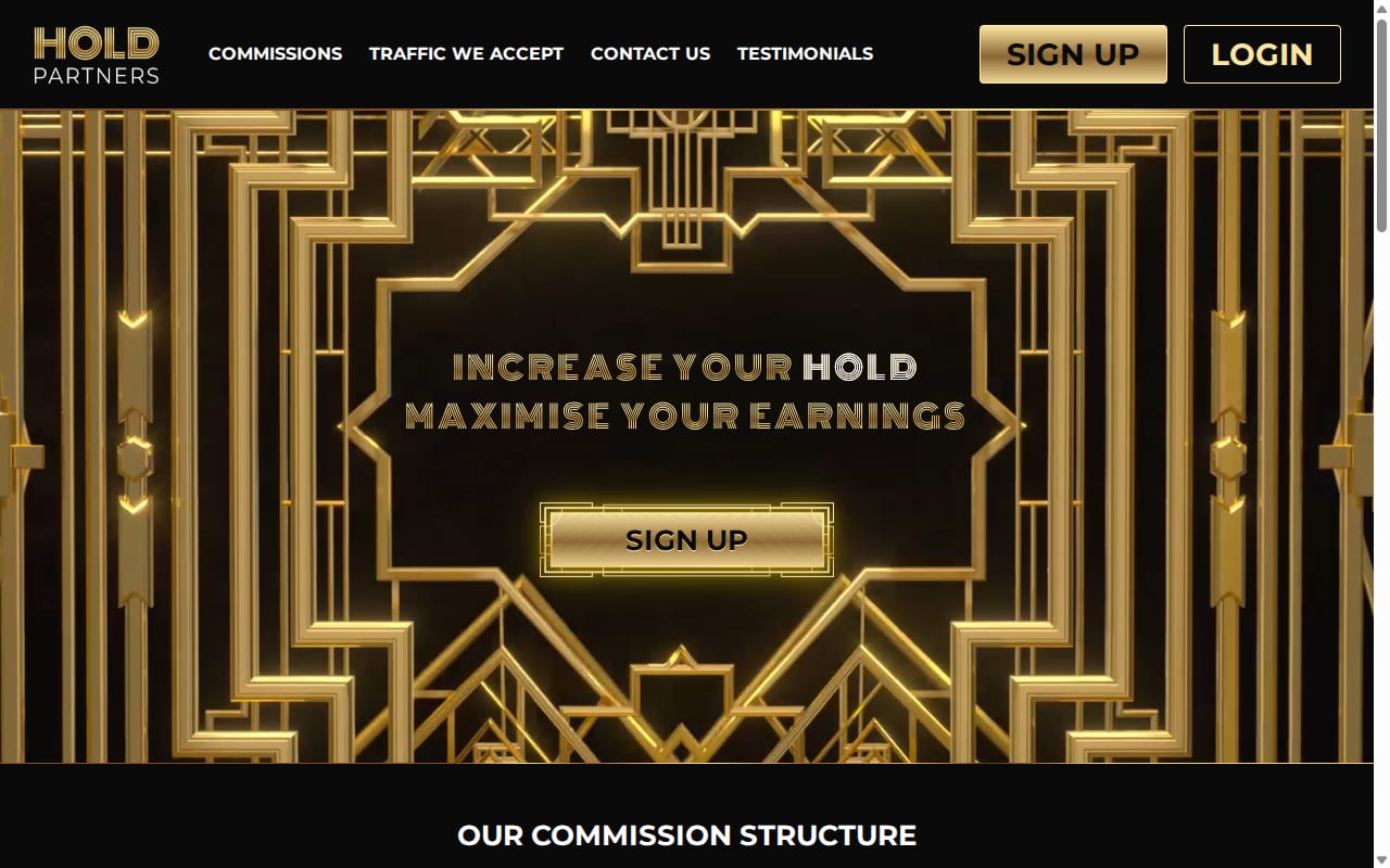 Hold Partners website screenshot