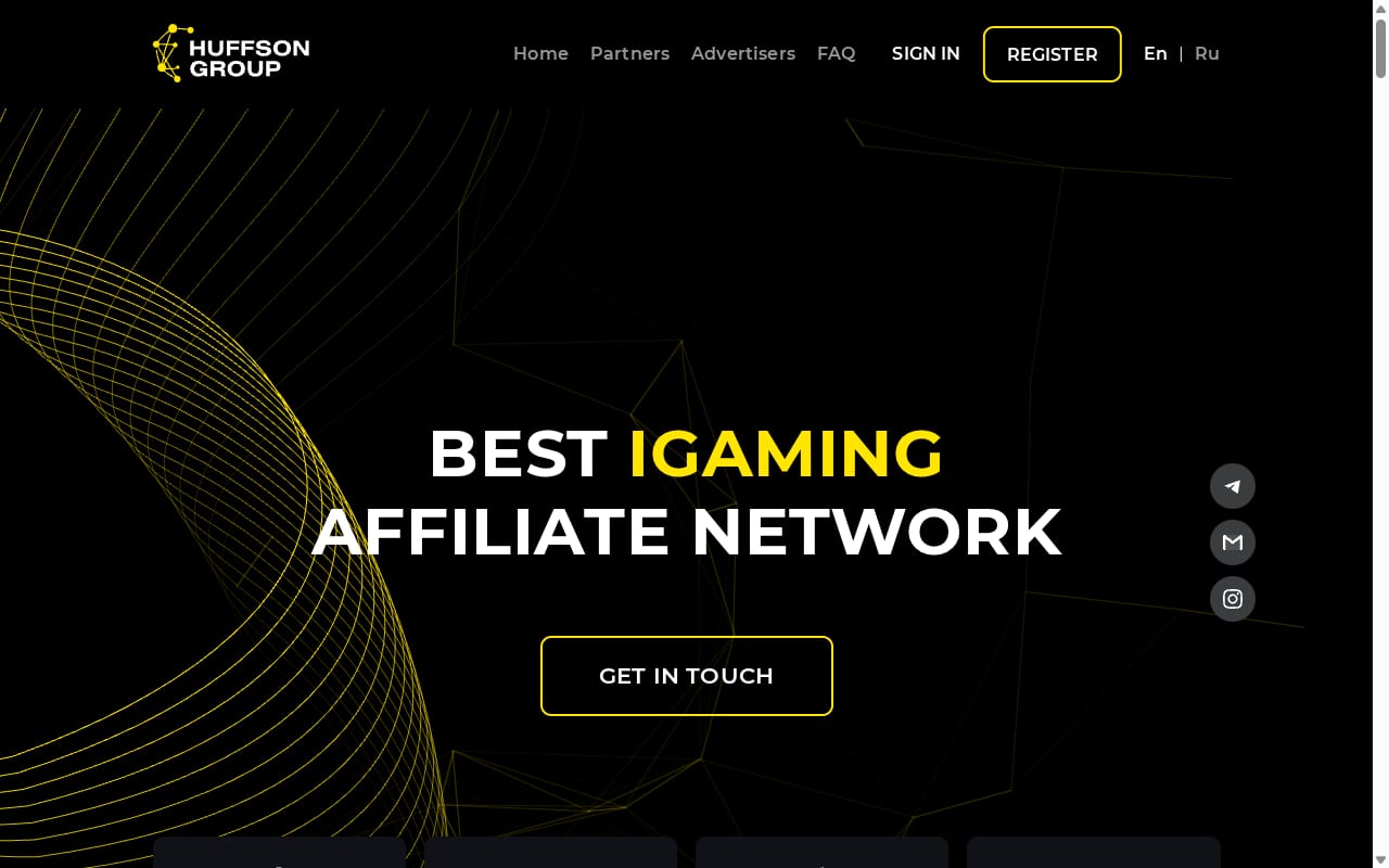 Huffson Group website screenshot