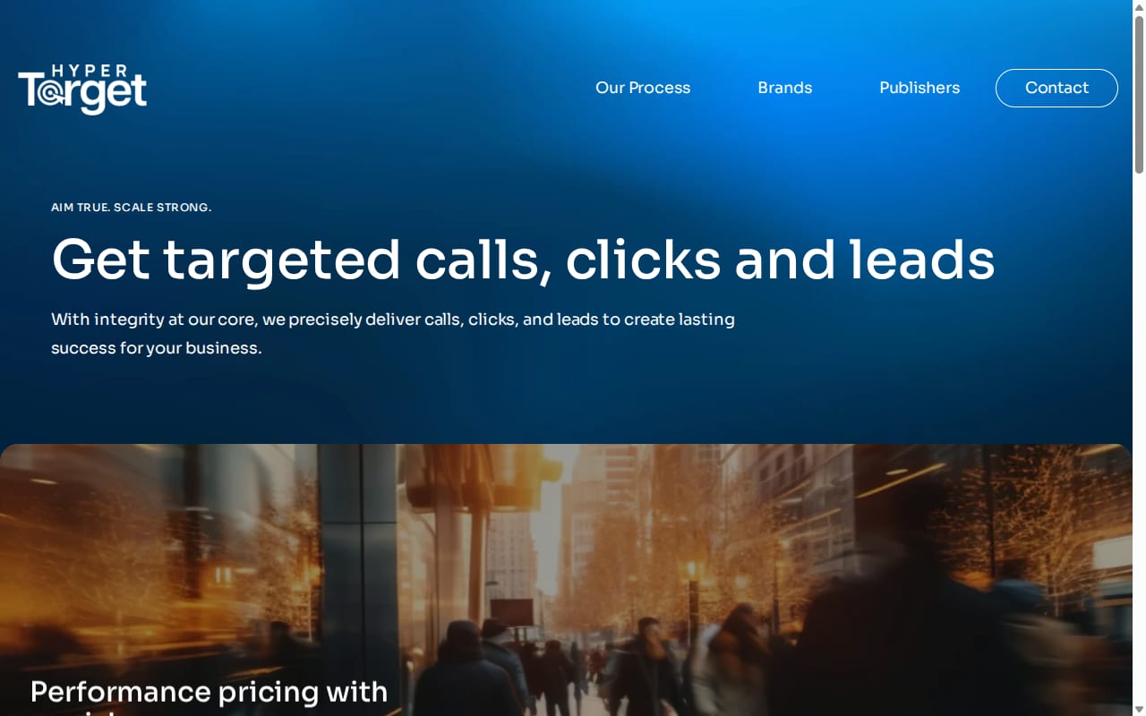 HyperTarget Marketing 網站截圖