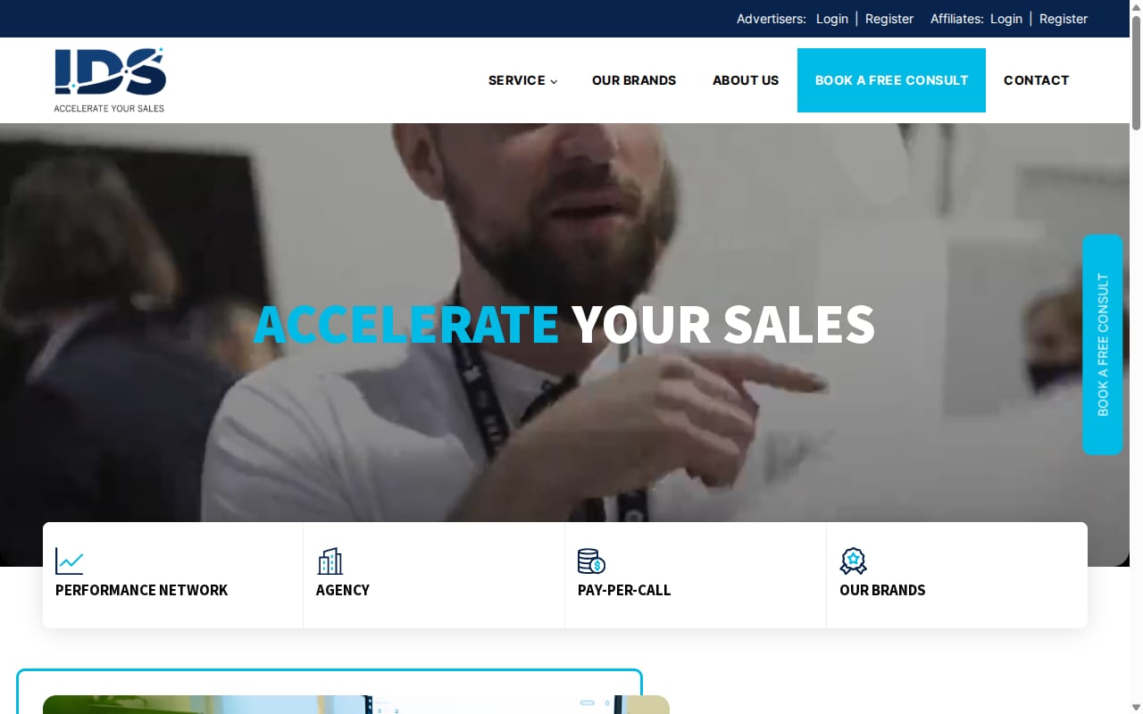 Integrated Data Solutions Group website screenshot