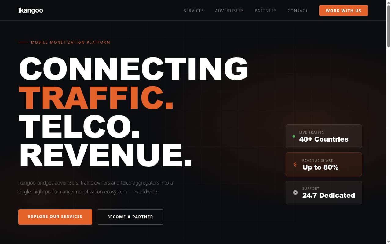 Ikangoo website screenshot