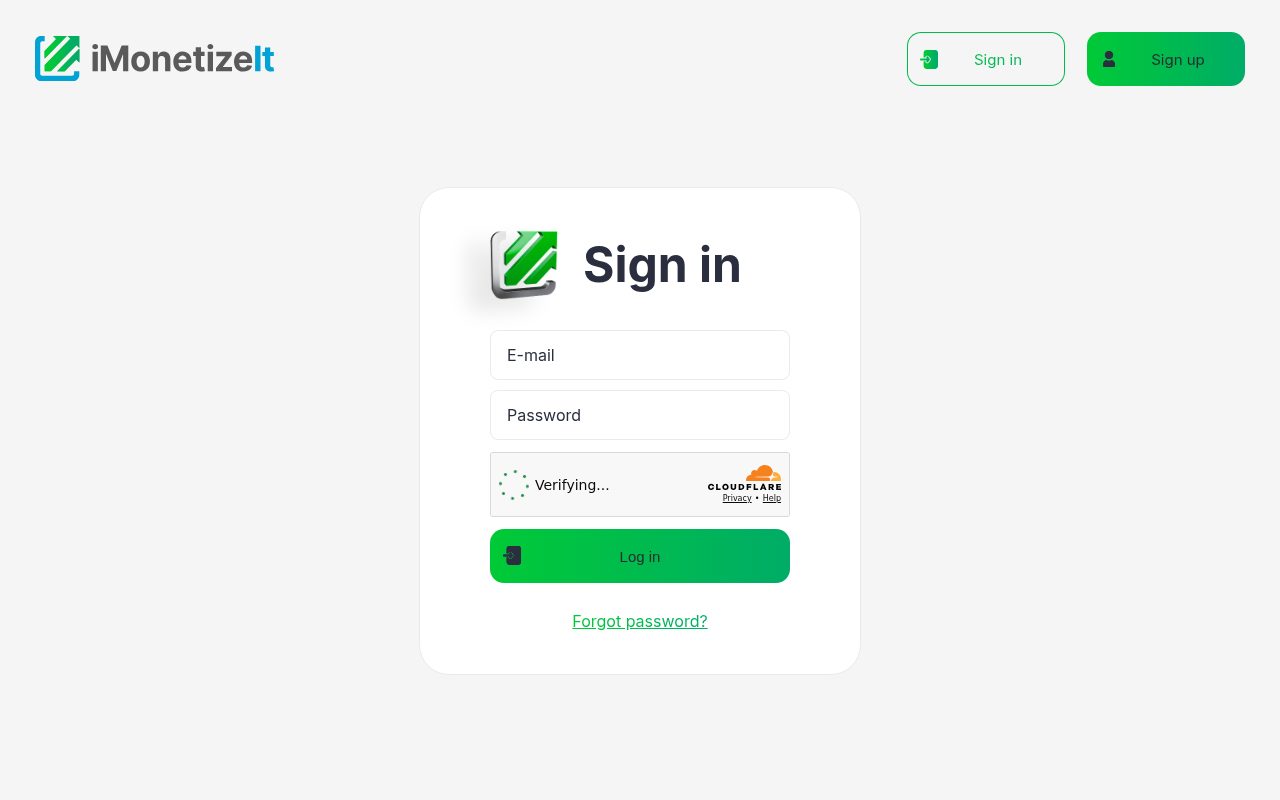 iMonetizeIt website screenshot