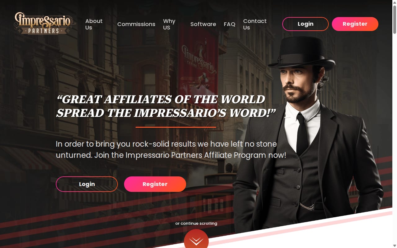 Impressario Partners website screenshot