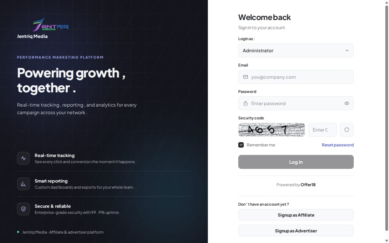 Jentriq Media website screenshot