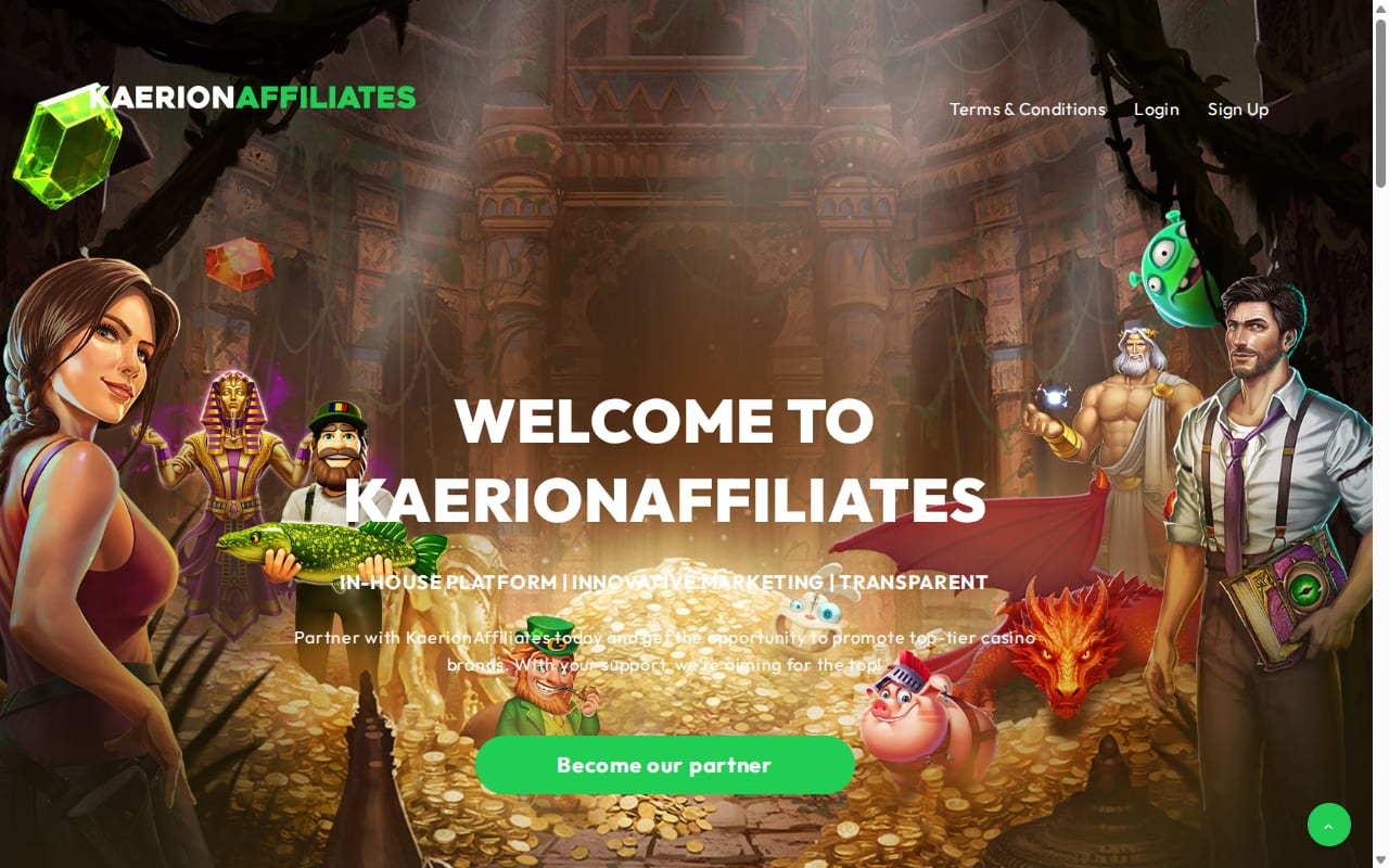 Kaerion Affiliates website screenshot