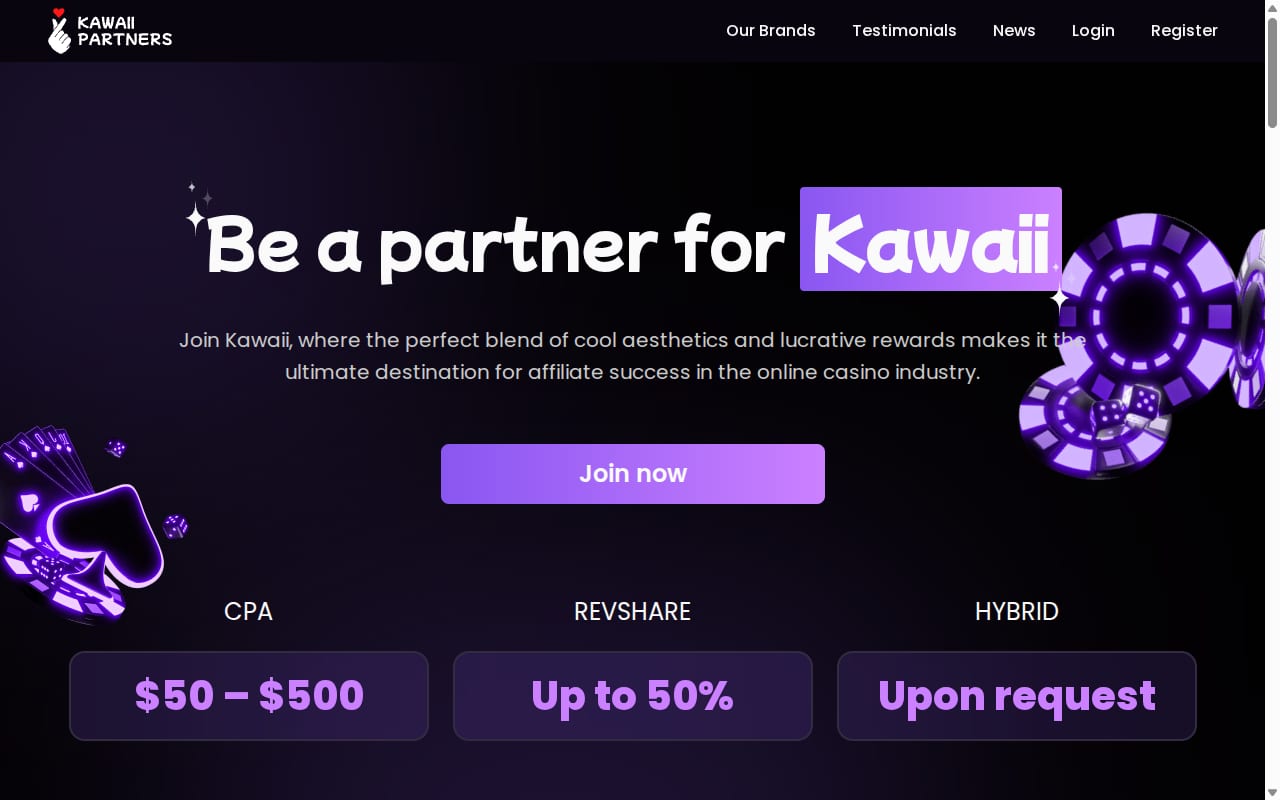 Kawaii Partners website screenshot