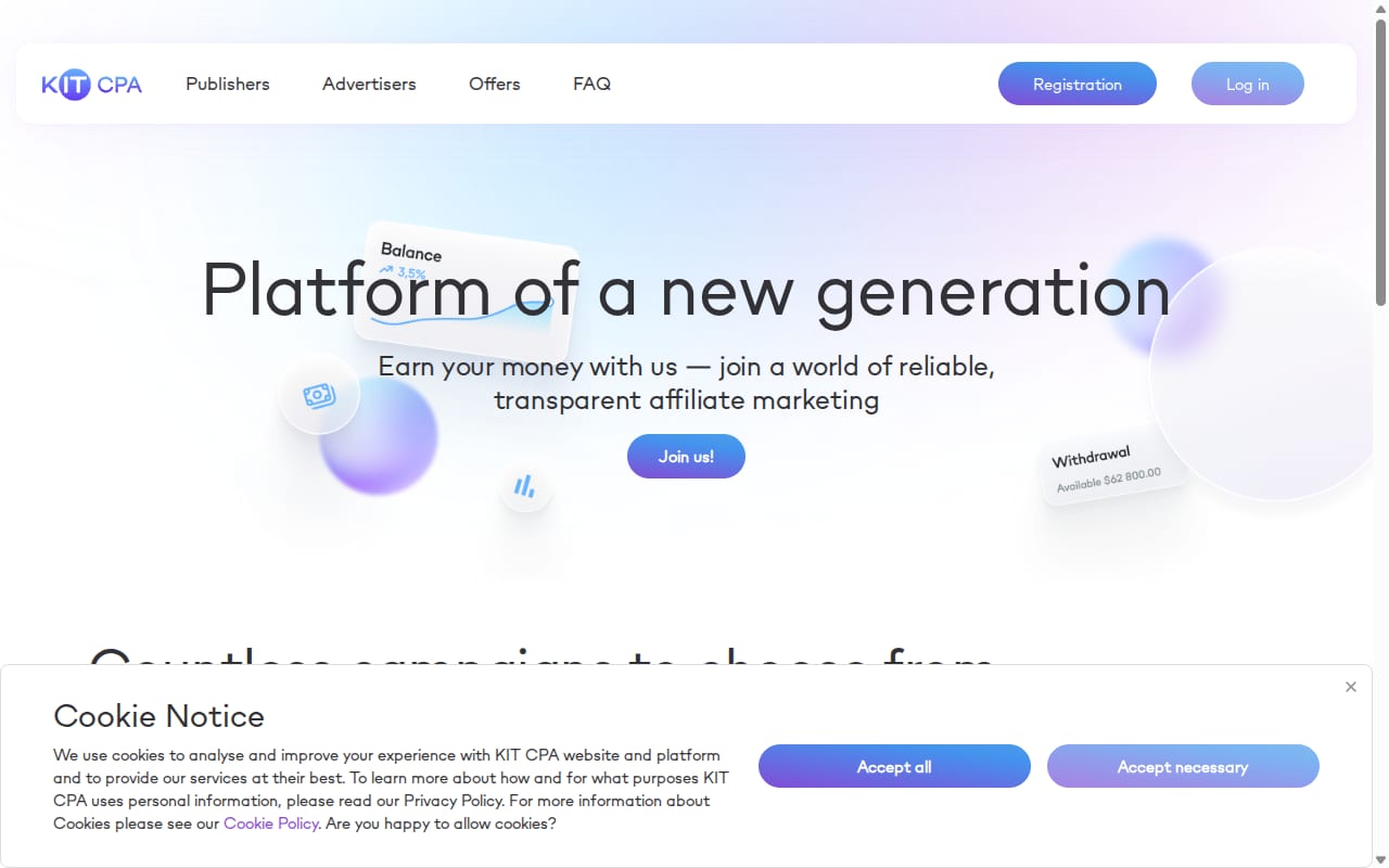 KIT CPA website screenshot