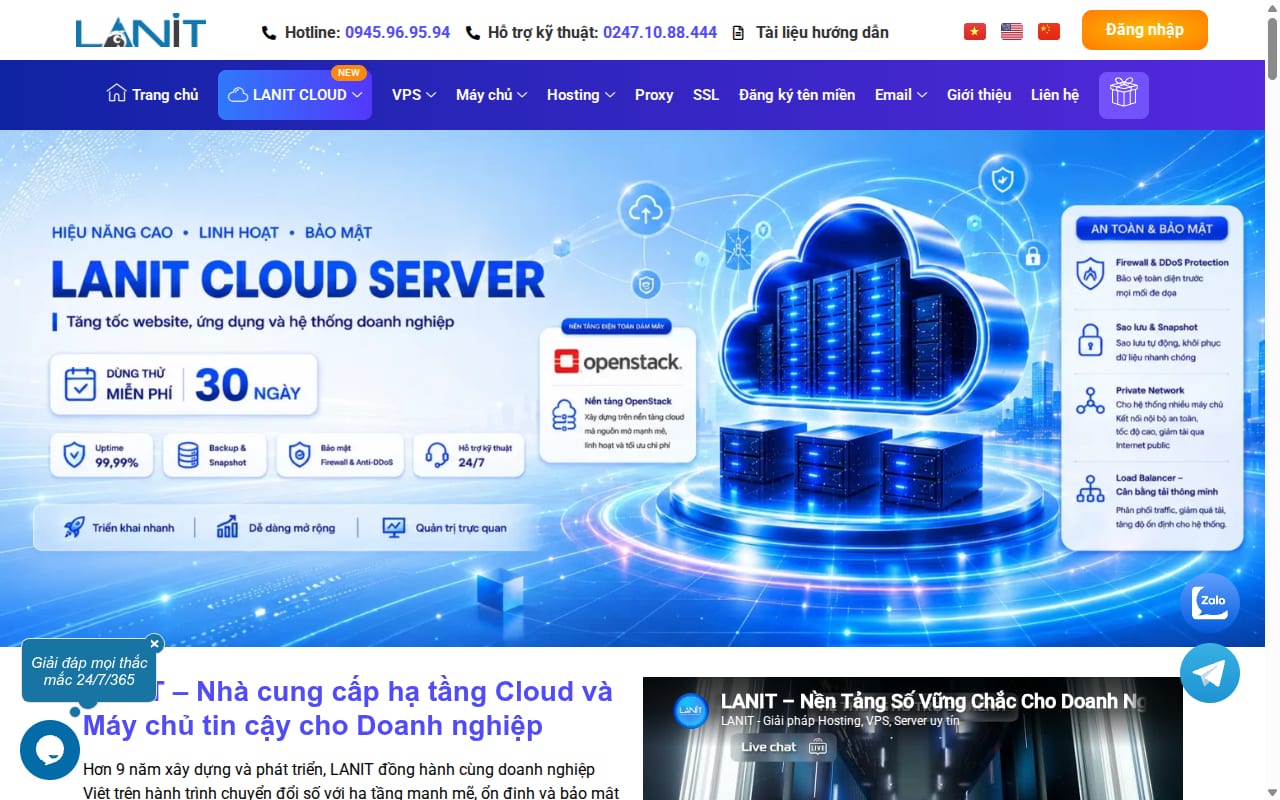 LANIT Affiliate Program website screenshot