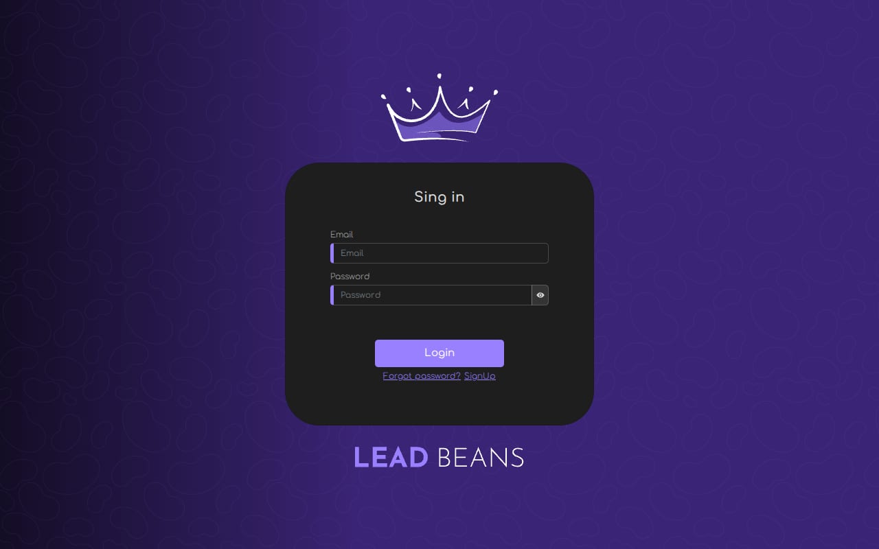 LeadBeans website screenshot