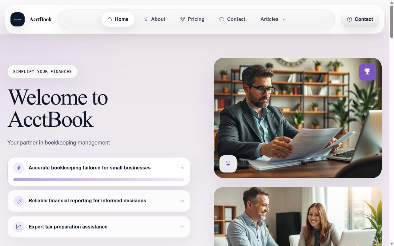 LeadBiz website screenshot