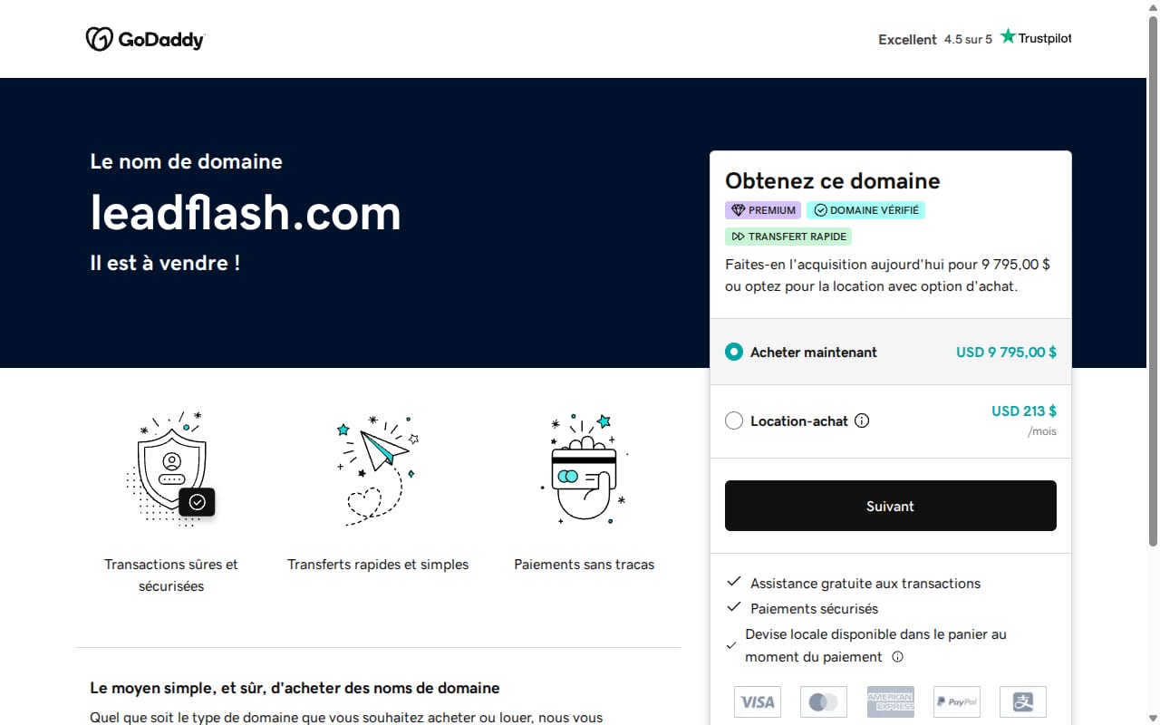LeadFlash website screenshot