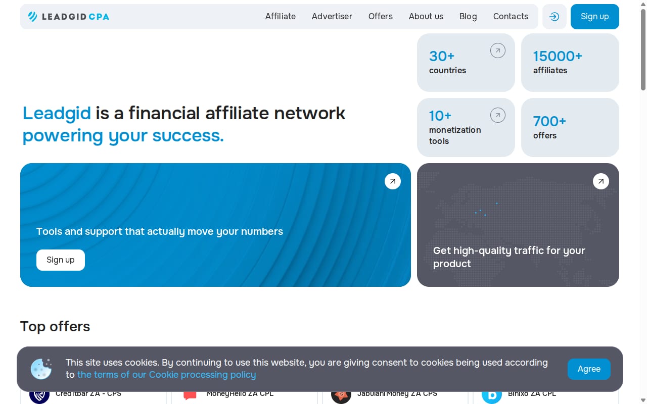 LeadGid website screenshot