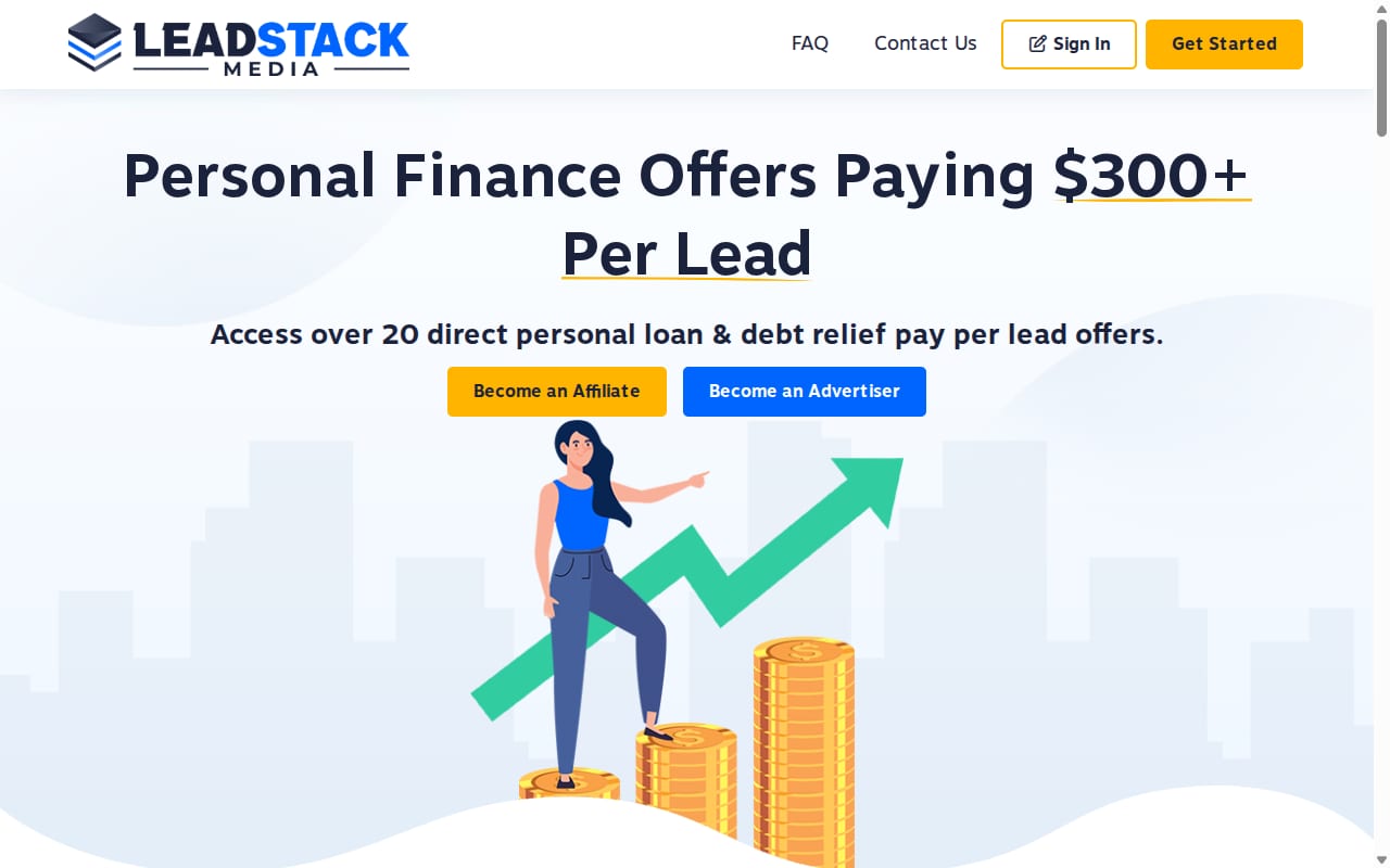 Lead Stack Media website screenshot