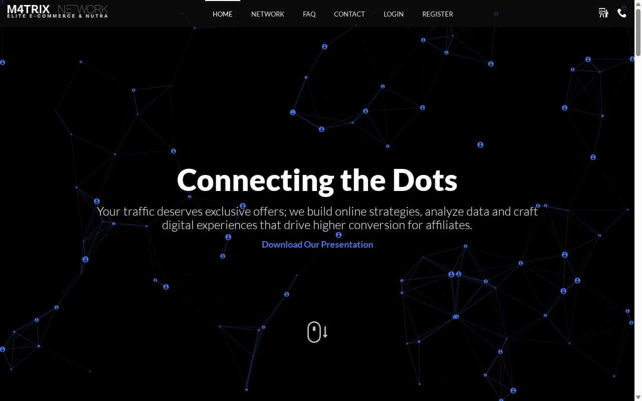 M4trix Network 網站截圖
