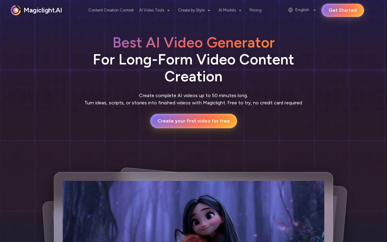 MagicLight Affiliate Program website screenshot