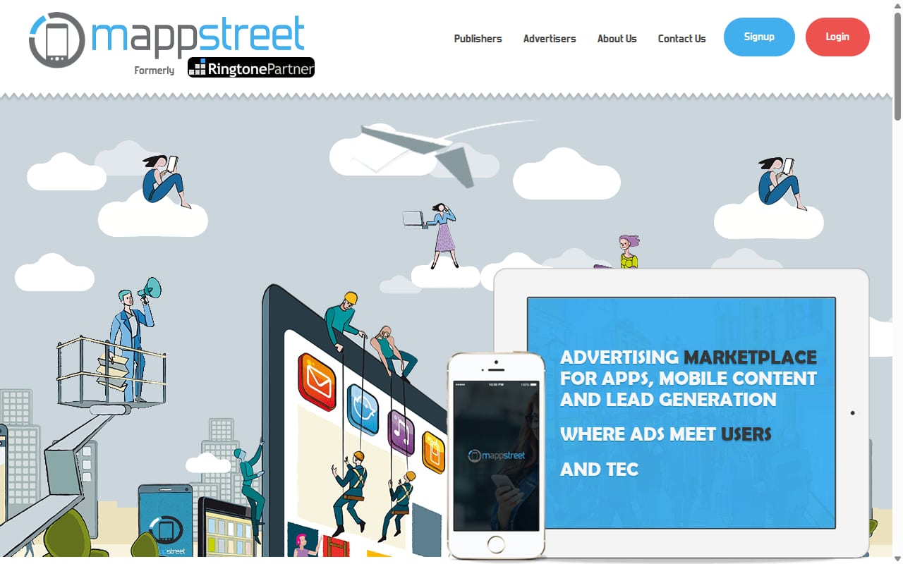 mappstreet website screenshot
