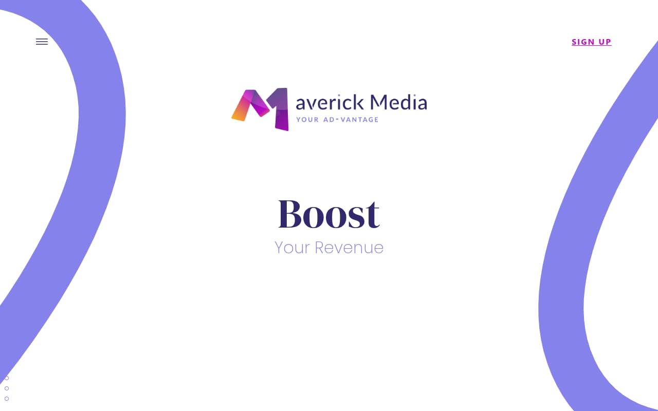 Maverick Media website screenshot