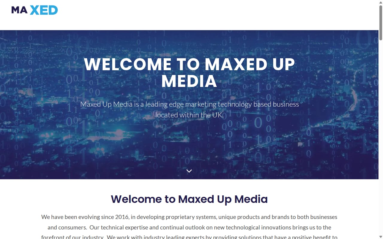 Maxx website screenshot