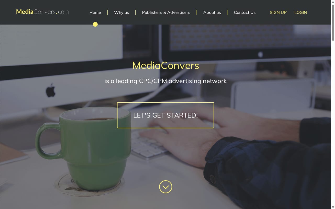 MediaConvers website screenshot