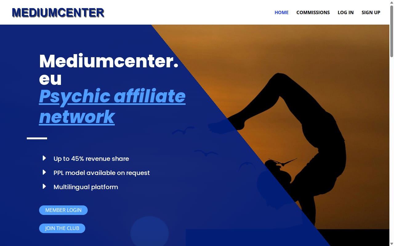 Mediumcenter website screenshot