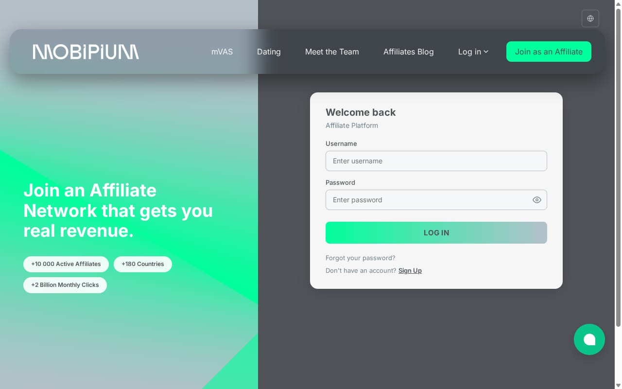 MOBIPIUM website screenshot