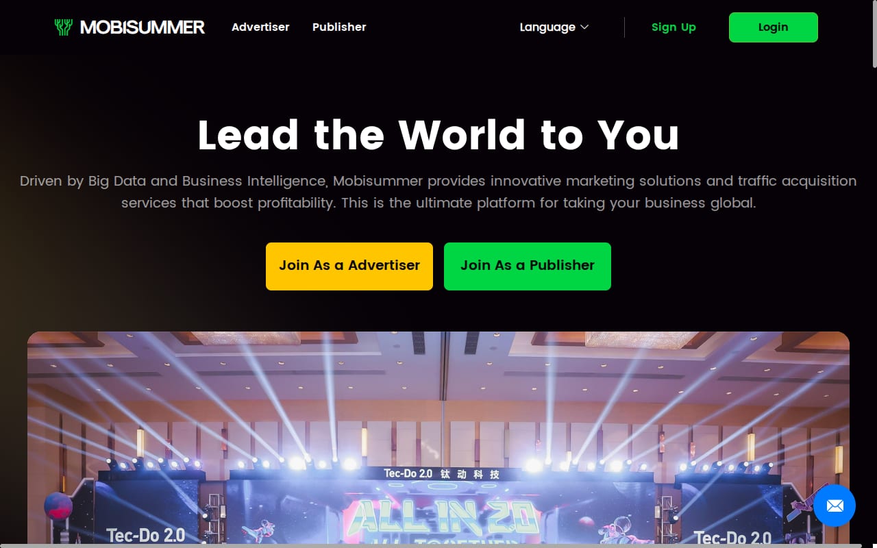 Mobisummer website screenshot