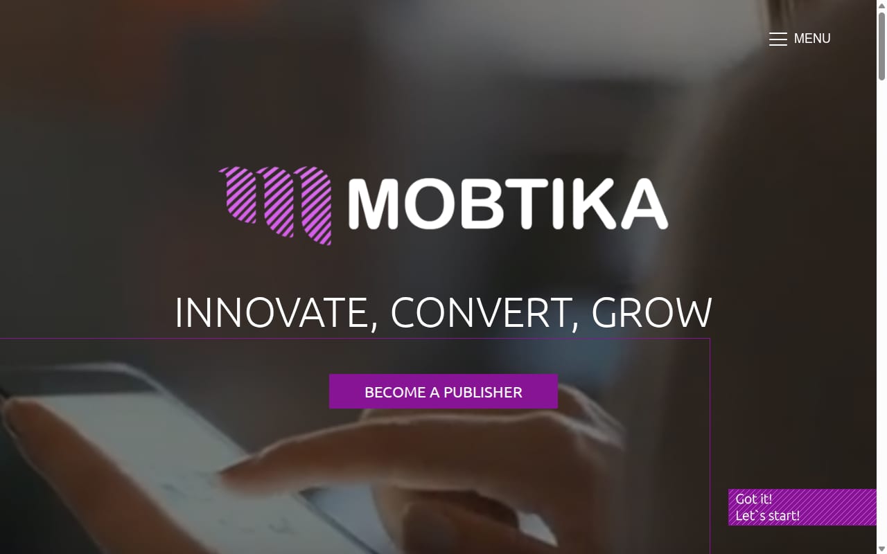 Mobtika website screenshot