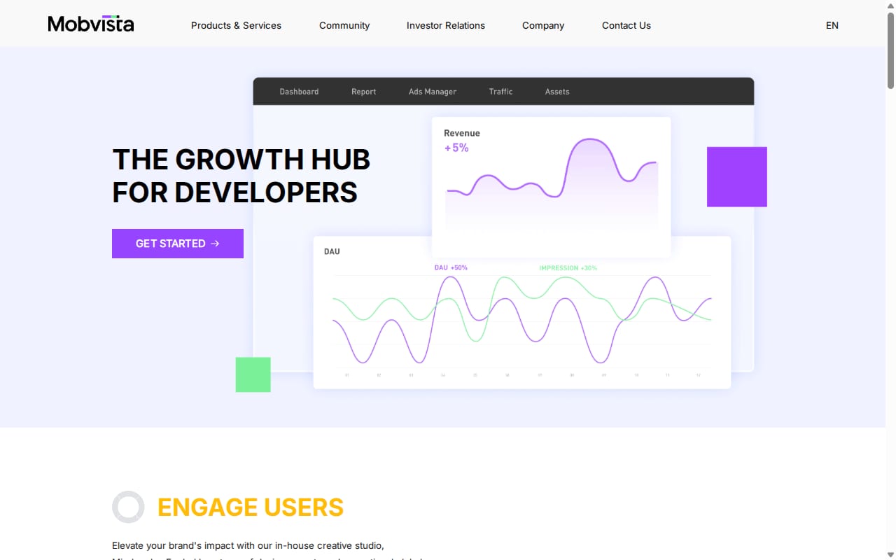 Mobvista website screenshot