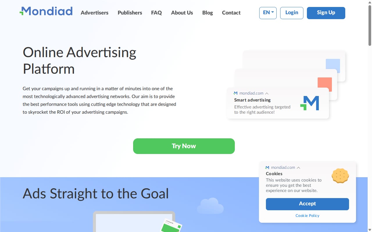 Mondiad website screenshot