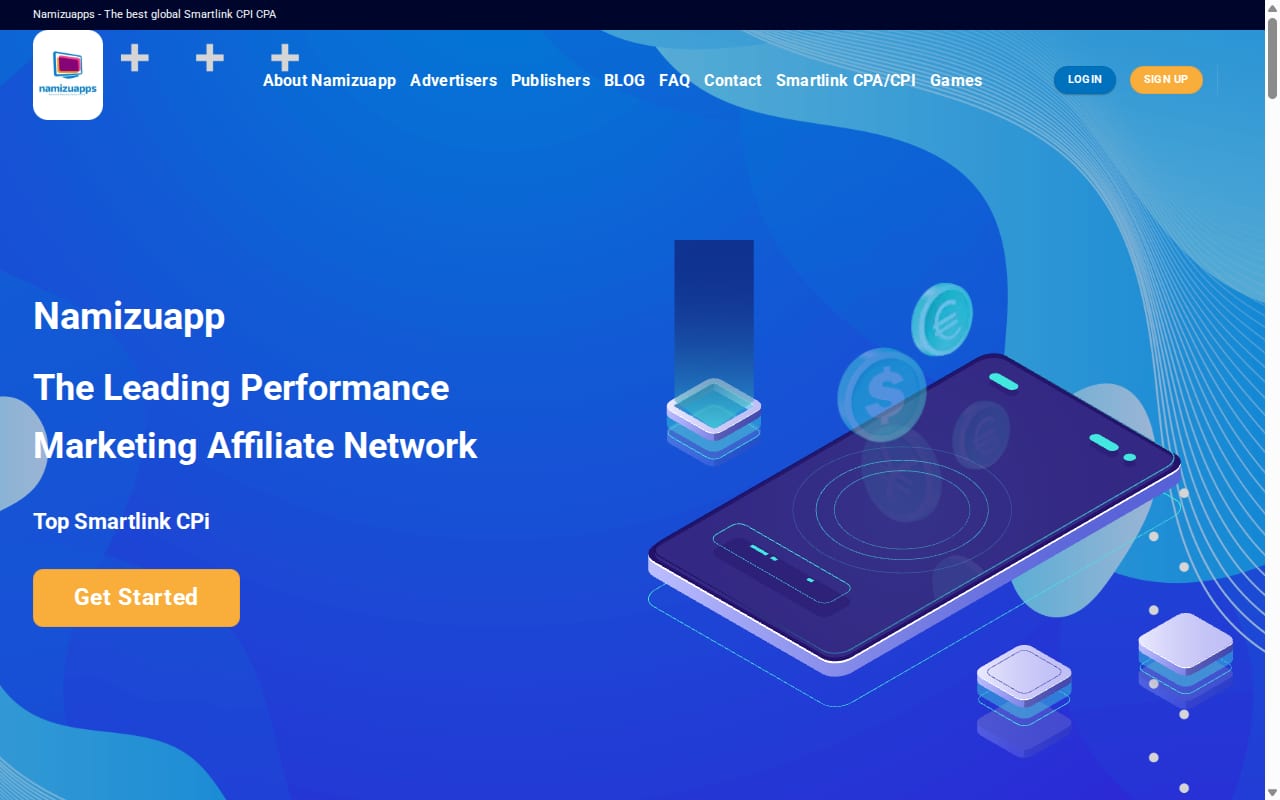 Namizuapps website screenshot