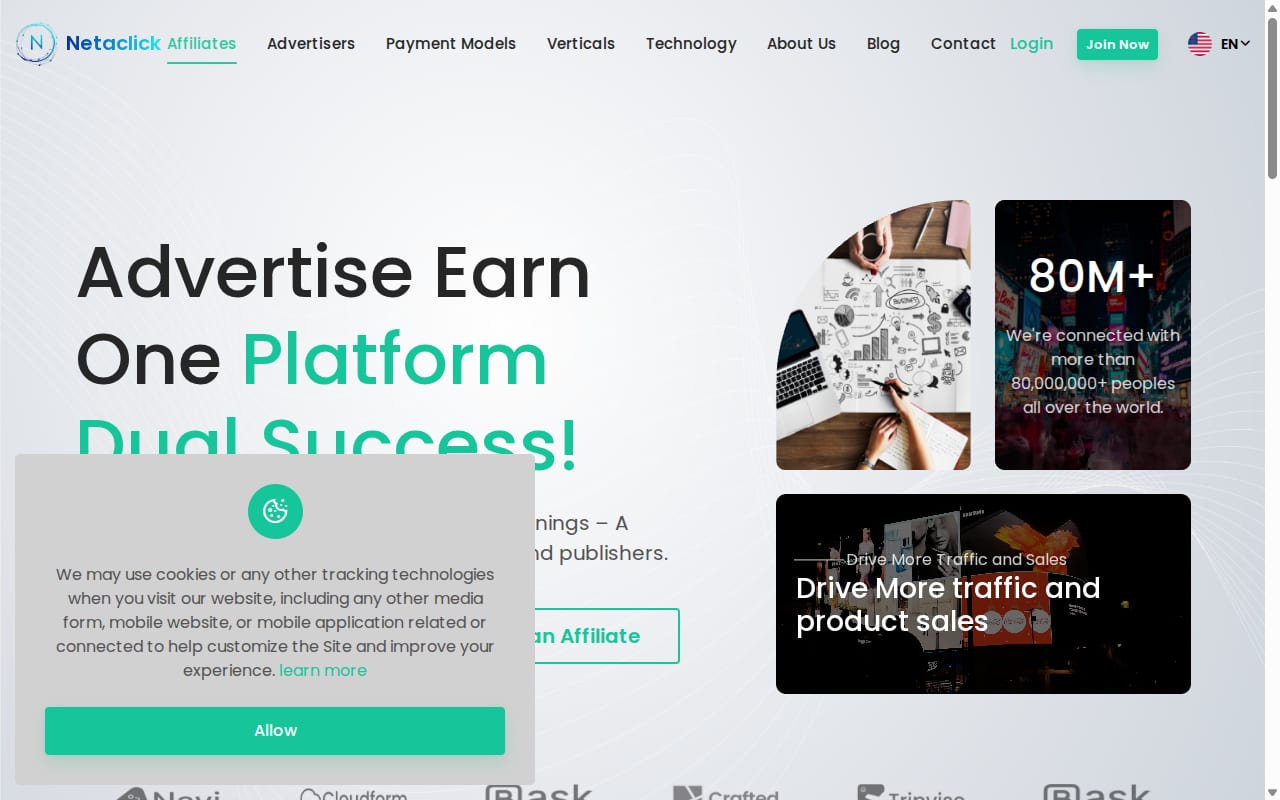 Netaclick website screenshot